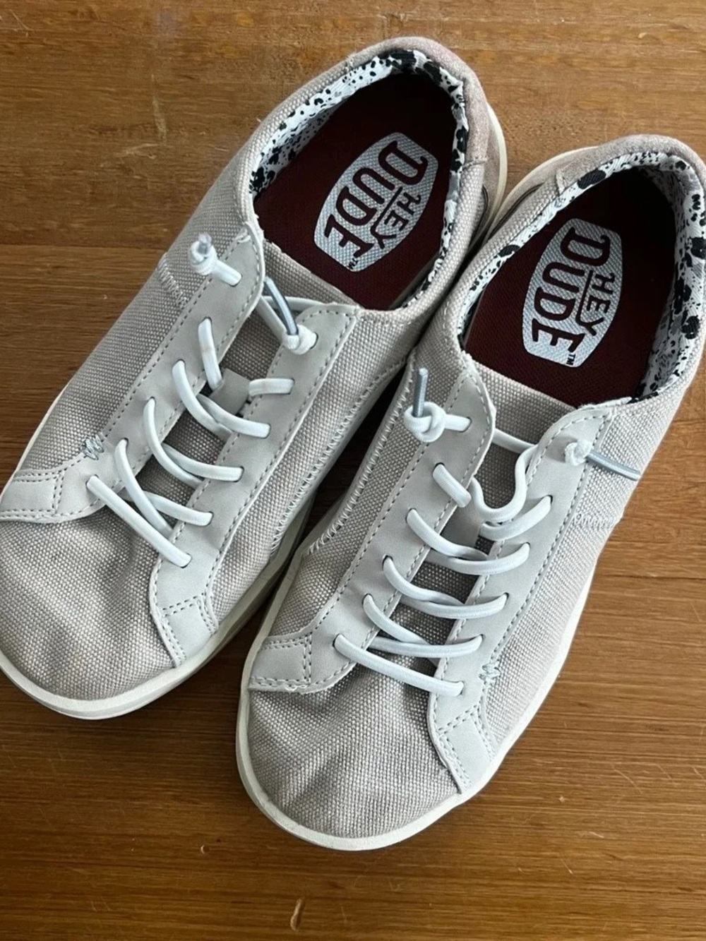 Women's Casual Canvas Sneakers in Light Gray